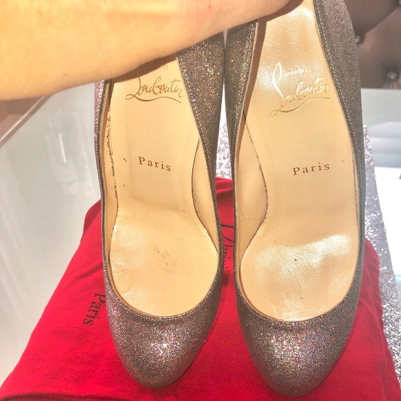 Christian Louboutin Neofilo Glitter Pumps - Picture 6 of 8